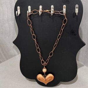 Elegant Heart Pendant Necklace